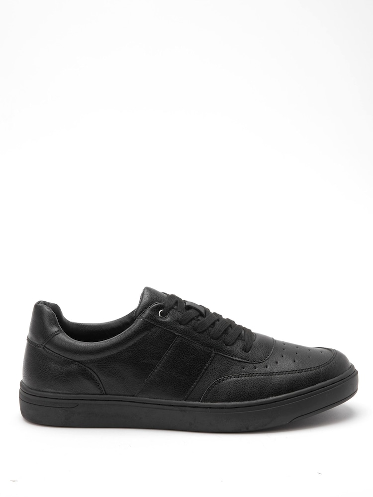 Schuh Wes Court Black Trainers - Image 1 of 4