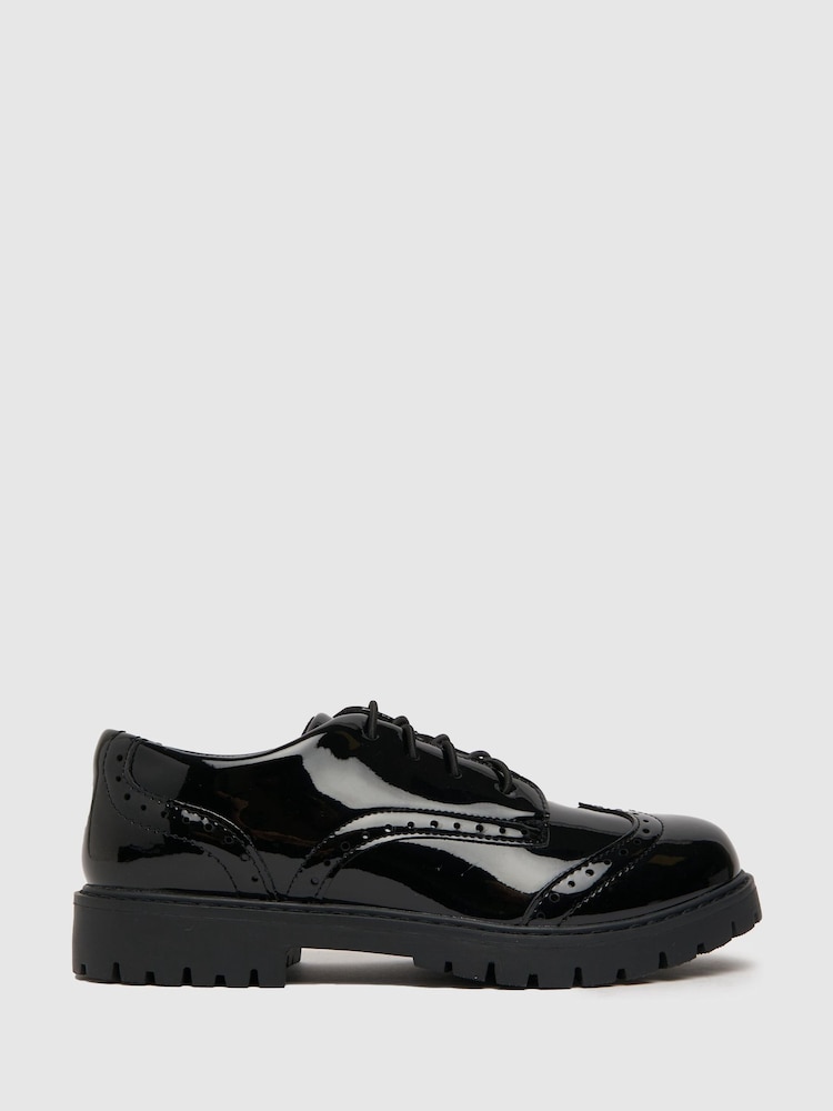Schuh Loving Patent Brogue Black Shoes - Image 1 of 4