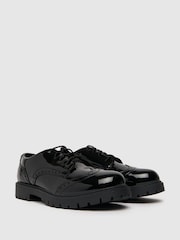 Schuh Loving Patent Brogue Black Shoes - Image 2 of 4