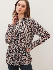 Animal Print Long Sleeve Blouse - Image 3 of 4