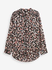 Animal Print Long Sleeve Blouse - Image 4 of 4