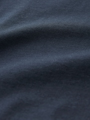 Azul marino - Corte amplio - Camiseta básica de algodón con cuello redondo - Imagen 6 de 6