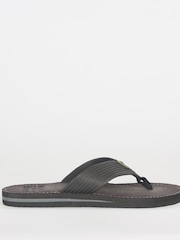Barbour® Black Toeman Beach Sandals - Image 2 of 6