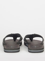 Barbour® Black Toeman Beach Sandals - Image 5 of 6