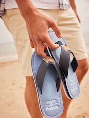Barbour® Powder Blue Toeman Beach Sandals - Image 6 of 6