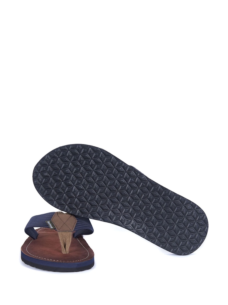 Barbour® Navy Blue Toeman Beach Sandals - Image 6 of 6