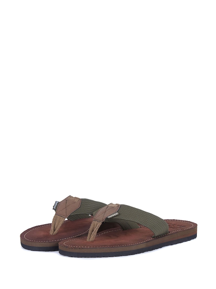 Barbour® Olive Green Toeman Beach Sandals - Image 1 of 7