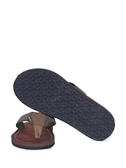 Barbour® Olive Green Toeman Beach Sandals - Image 4 of 7