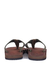 Barbour® Olive Green Toeman Beach Sandals - Image 6 of 7