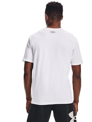 Blanco - Camiseta deportiva con logo en la parte izquierda del pecho de Under Armour - Imagen 2 de 4