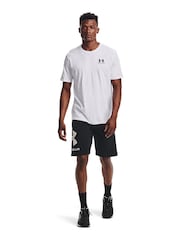 Blanco - Camiseta deportiva con logo en la parte izquierda del pecho de Under Armour - Imagen 3 de 4