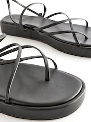Schwarz - Forever Comfort® Sandalen mit Plateausohle und Fersenriemen - Bild 9 von 10