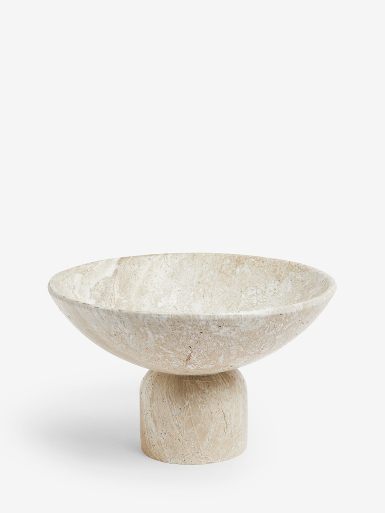 Natural Marble Effect Resin Sculptural Bowl - Image 4 of 4