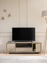 Light Colton Mango Wood Up to 60 inch TV Unit - Image 2 of 8