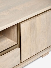 Light Colton Mango Wood Up to 60 inch TV Unit - Image 8 of 8