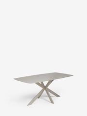 Natural Alessa Glass 6 Seater Dining Table - Image 5 of 6