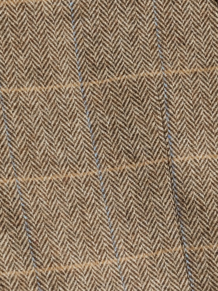 Neutral Skinny Wool Blend Check Suit Jacket - Image 11 of 11 Neutral Skinny Wool Blend Check Suit Jacket - Image 11 of 11
