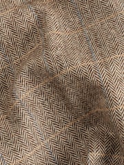 Neutral Skinny Wool Blend Check Suit: Trousers - Image 12 of 12