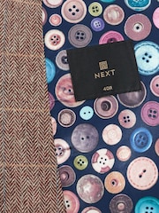 Neutral Wool Blend Check Suit Waistcoat - Image 7 of 8