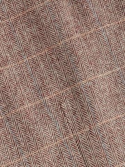 Neutral Wool Blend Check Suit Waistcoat - Image 8 of 8