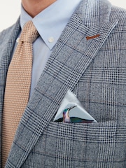 Blue Slim Check Suit Jacket - Image 4 of 9