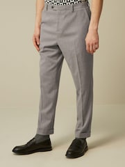 Stone Natural Relaxed Fit Donegal Suit: Trousers - Image 3 of 9