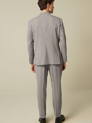 Stone Natural Relaxed Fit Donegal Suit: Trousers - Image 4 of 9