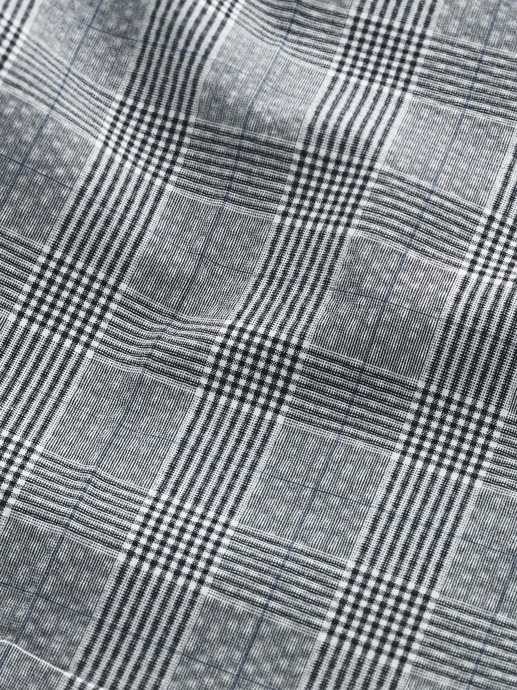Grey Seersucker Check Suit: Shorts - Image 11 of 12