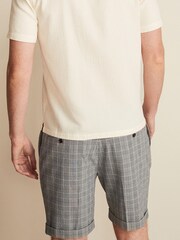 Grey Seersucker Check Suit: Shorts - Image 3 of 12