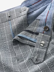 Grey Seersucker Check Suit: Shorts - Image 8 of 12