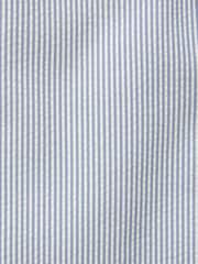 Blue/White Oversized Fit Stripe Seersucker Suit: Jacket - Image 12 of 12