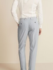 Blue/White Blue/White Relaxed Fit Stripe Seersucker Suit: Trousers - Image 3 of 10