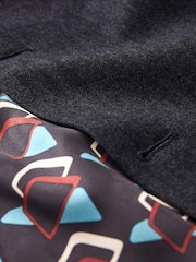 Navy Blue Oversized Fit Donegal Suit Jacket - Image 9 of 10