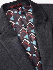 Navy Blue Oversized Fit Donegal Suit Jacket - Image 6 of 10