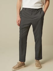Navy Blue Relaxed Fit Donegal Suit: Trousers - Image 1 of 11