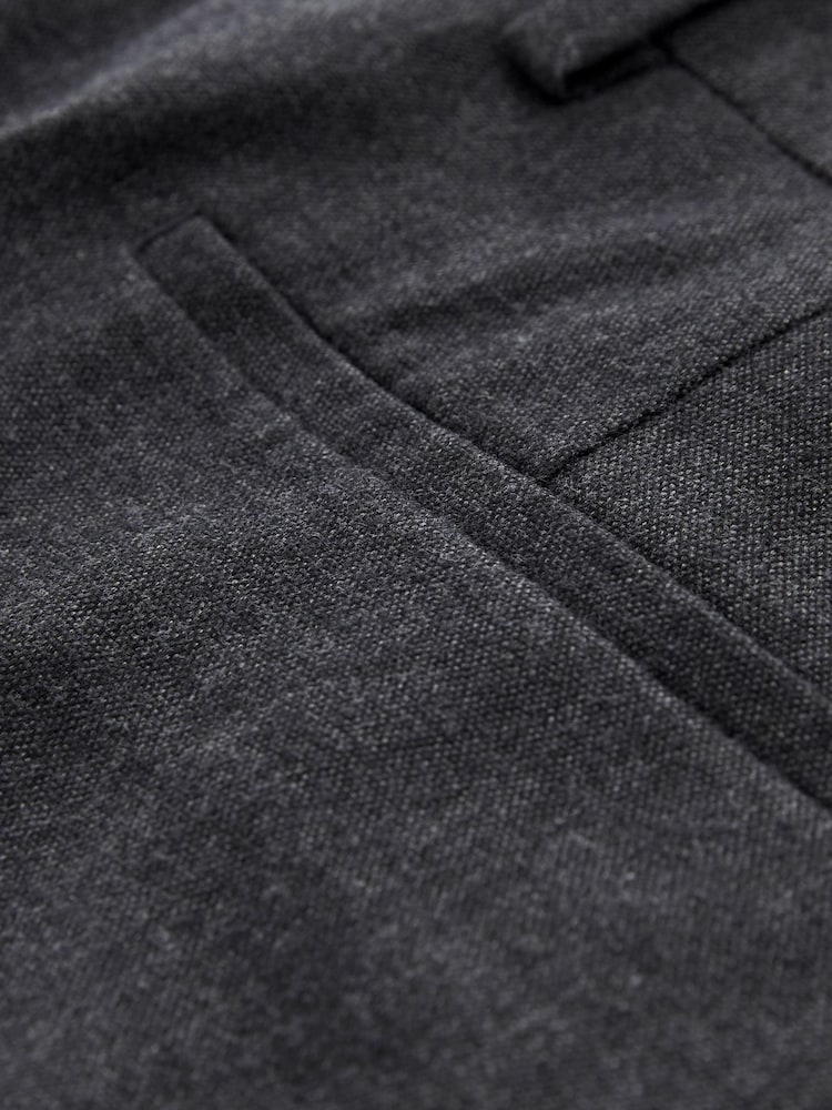 Navy Blue Relaxed Fit Donegal Suit: Trousers - Image 11 of 11