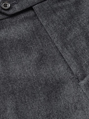 Navy Blue Relaxed Fit Donegal Suit: Trousers - Image 9 of 11