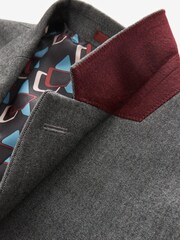 Grey Oversized Fit Donegal Suit Jacket - Image 12 of 15