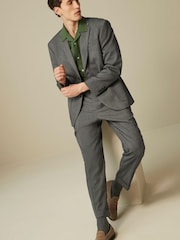Grey Oversized Fit Donegal Suit Jacket - Image 2 of 15