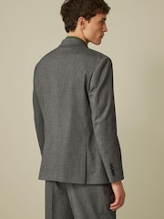 Grey Oversized Fit Donegal Suit Jacket - Image 4 of 15