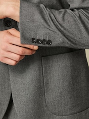 Grey Oversized Fit Donegal Suit Jacket - Image 8 of 15