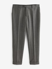 Grey Relaxed Fit Donegal Suit: Trousers - Image 4 of 8