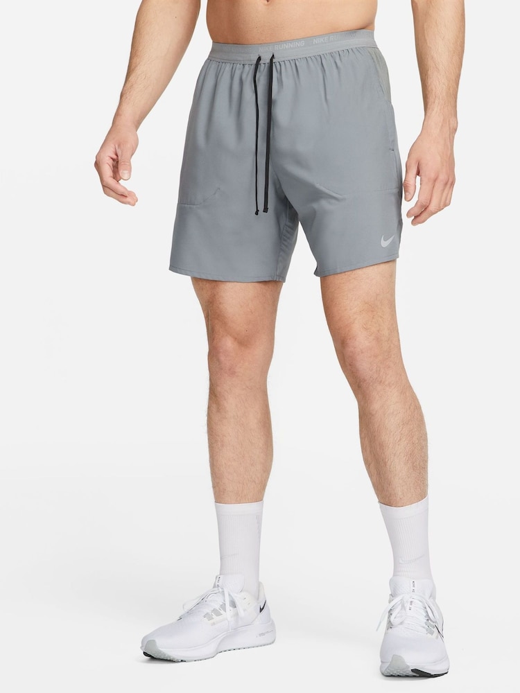 Nike Grey Dri-FIT Stride 7 Inch Running Shorts - Image 3 of 10