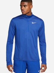 Hellblau - Nike Pacer Lauftop mit kurzem Reißverschluss - Bild 1 von 9