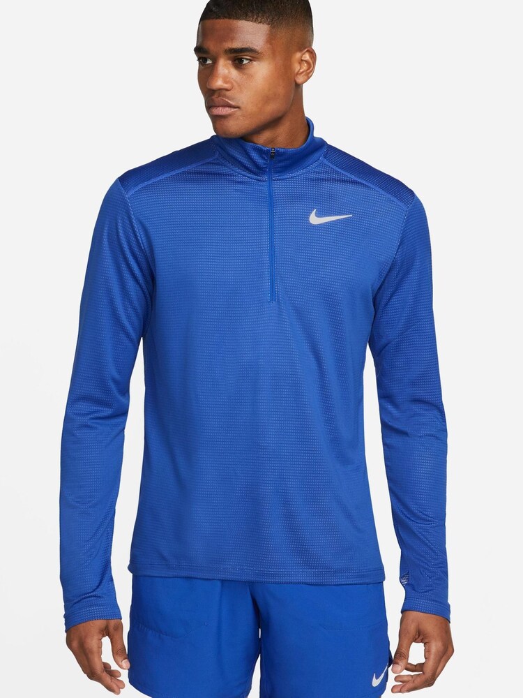 Hellblau - Nike Pacer Lauftop mit kurzem Reißverschluss - Bild 1 von 9