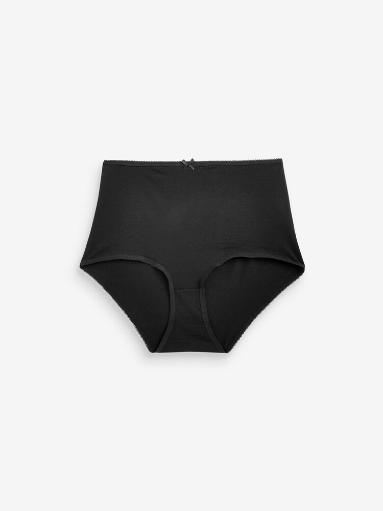 Black Midi Cotton Rich Knickers 6 Pack - Image 5 of 5 Black Midi Cotton Rich Knickers 6 Pack - Image 5 of 5