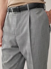 Grey Relaxed Fit Check Suit Trousers - Image 5 of 9