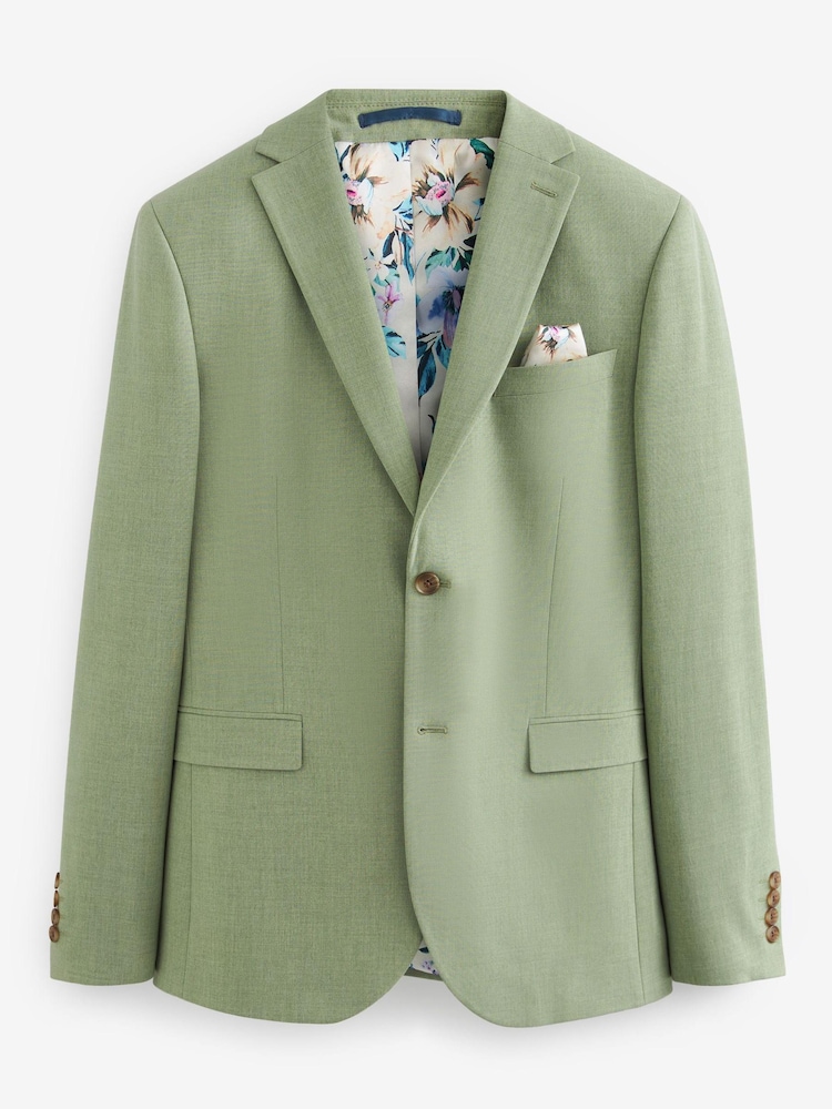 Green Skinny Motion Flex Stretch Suit Jacket - Image 11 of 11