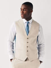 Stone Regular Fit Motionflex Stretch Waistcoat - Image 1 of 9