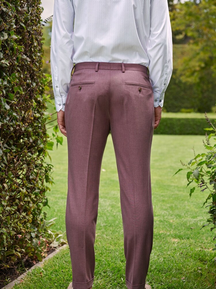 Purple Skinny Motion Flex Stretch Suit: Trousers - Image 2 of 8